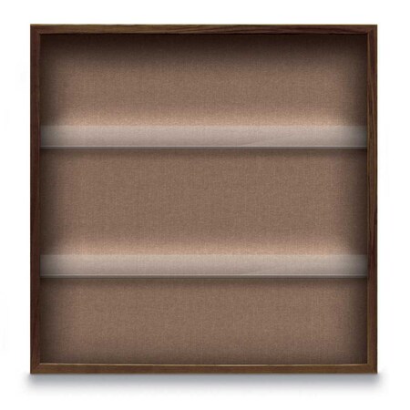 United Visual Products Outdoor Enclosed Combo Board, 48"x36", White Frame/Grey & Black UVCB4836ODW-GREY-BLACK